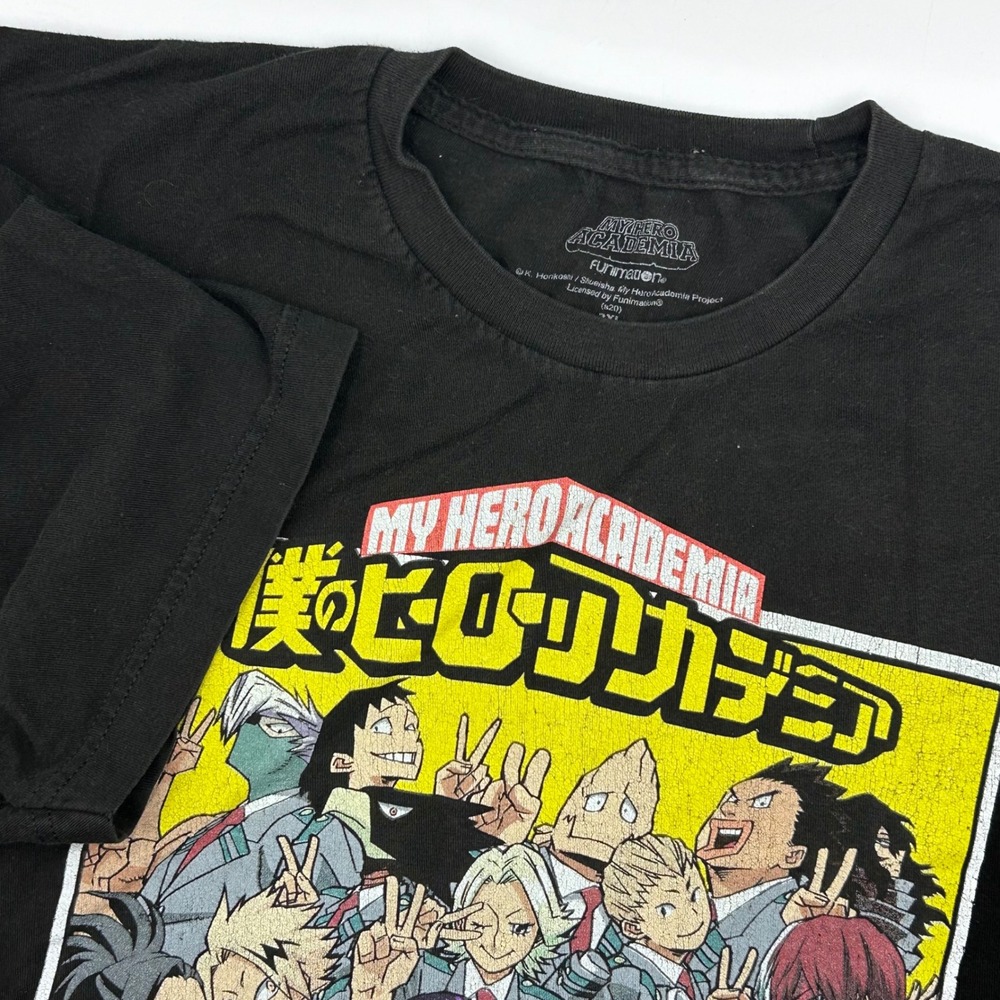 My Hero Academia Class 1-A Graphic‎ T-Shirt Mens 2XL Black Funimation Anime Tee